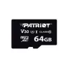 MicroSDXC atmiņas karte PATRIOT VX Series 64 GB UHS-I U3 V30 Class 10 90/80 MB/s ūdensizturīga ar rakstīšanas aizsardzību