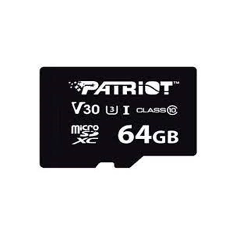 MicroSDXC atmiņas karte PATRIOT VX Series 64 GB UHS-I U3 V30 Class 10 90/80 MB/s ūdensizturīga ar rakstīšanas aizsardzību
