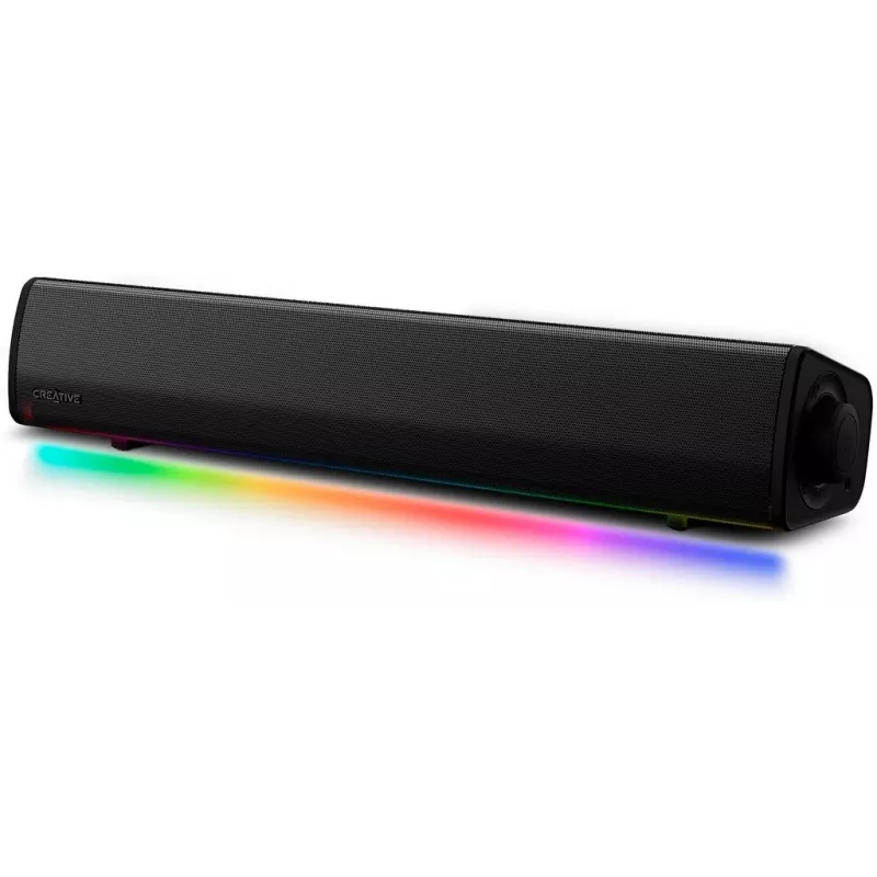 Sound Blaster GS3 kompakta spēļu skaņas josla ar RGB un SuperWide tehnoloģiju, USB barošana, Bluetooth 5.4, austiņu izeja PC un Mac