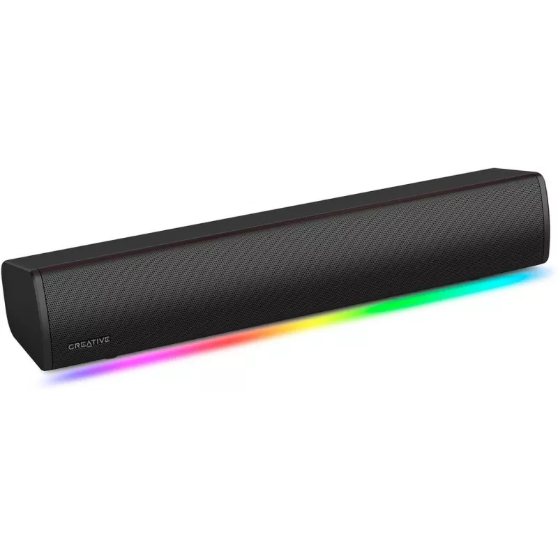 Sound Blaster GS3 kompakta spēļu skaņas josla ar RGB un SuperWide tehnoloģiju, USB barošana, Bluetooth 5.4, austiņu izeja PC un Mac
