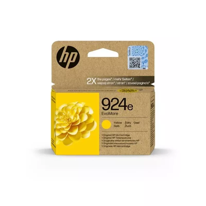HP 924e EvoMore Yellow oriģinālā tintes kasetne