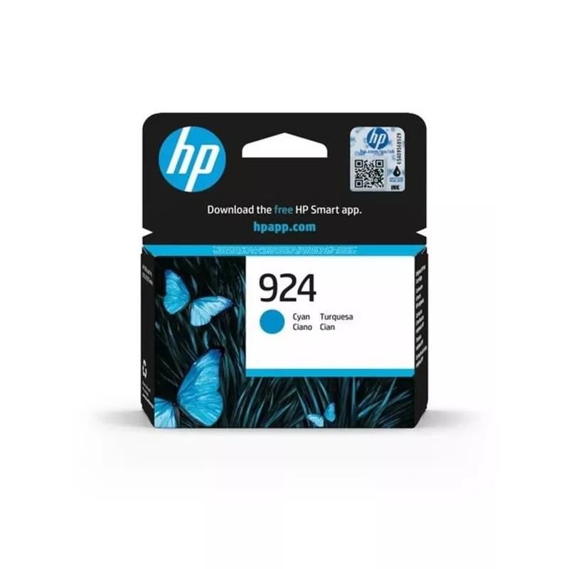 HP 924 ciāna oriģināla tintes kasetne
