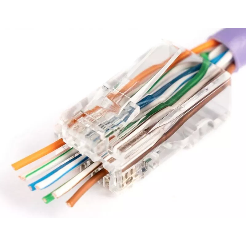 RJ45 vadu savienotājs Digitus X-ML-6U-EZ caurspīdīgs vīrieša 100 gab.