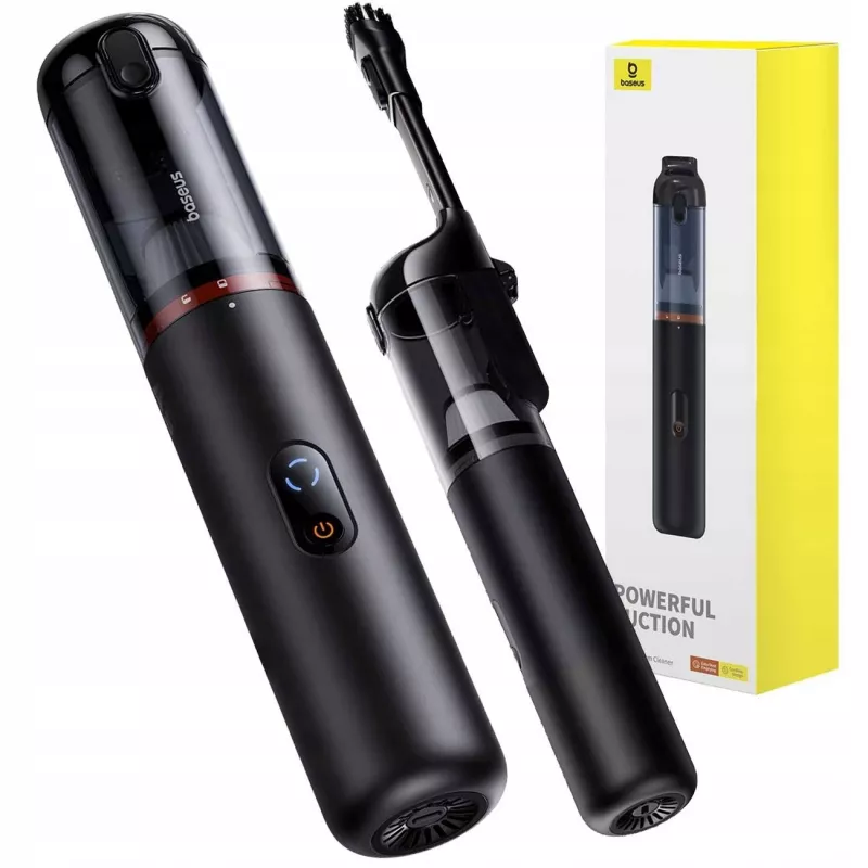 (Melns) Baseus A5 Car Vacuum Cleaner 16000pa 130W Auto Vacuum 7500mAh Household Vacuum