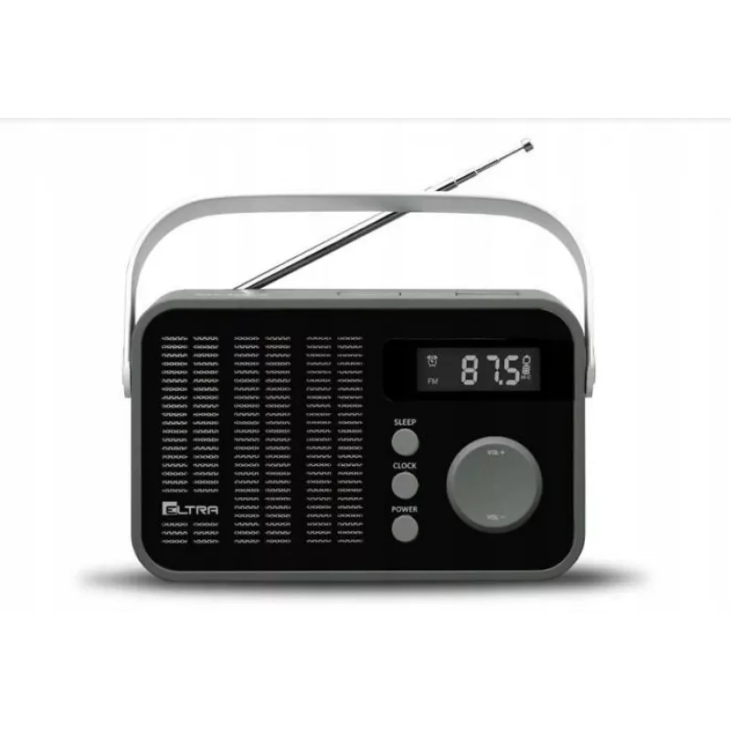Eltra radio modelis 261 ar PLL digitālo noskaņošanu, melns