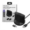 Viedkartes lasītājs Qoltec 50632 USB 2.0 Melns 1 m kabelis