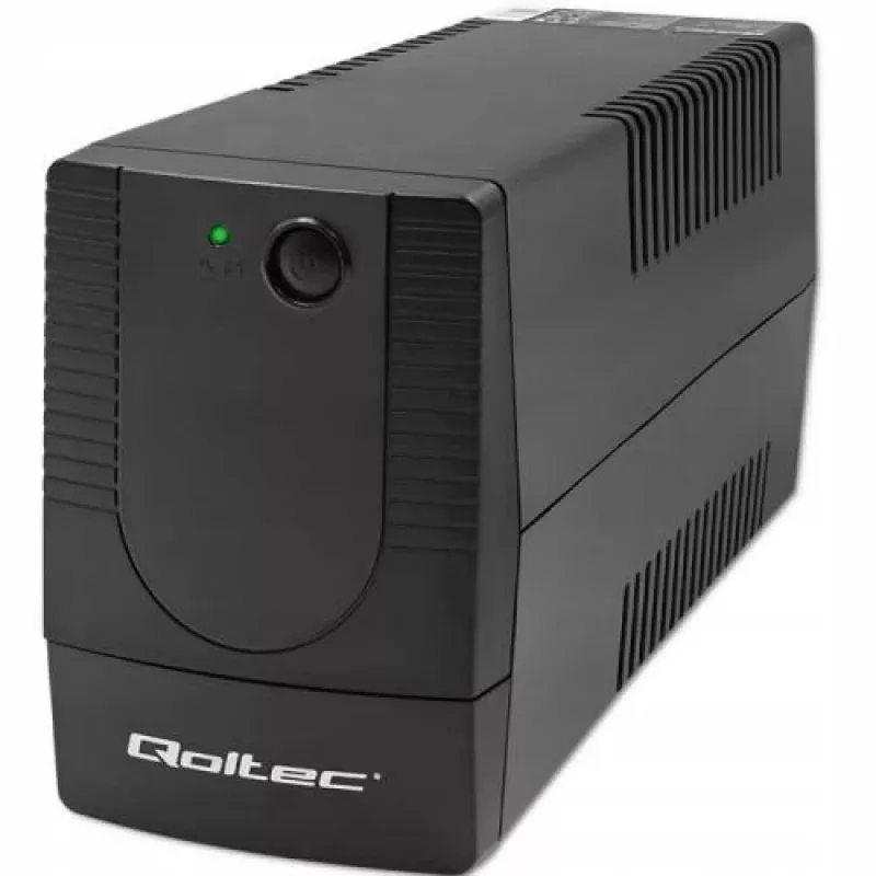 Qoltec 53774 nepārtrauktās barošanas avots (UPS) Line-Interactive 1 kVA 600 W 1 maiņstrāvas kontaktligzda