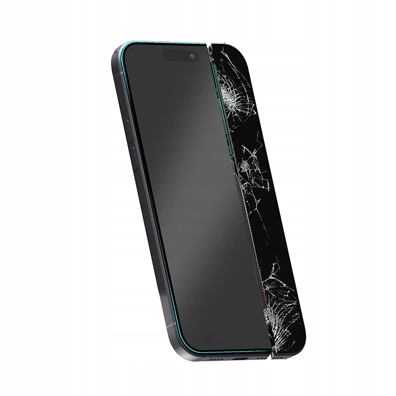 Rūdīta hibrīda stikla ekrāna aizsargs Crong iPhone 15 CRG-NANO-IP61 9H cietība pret skrāpējumiem