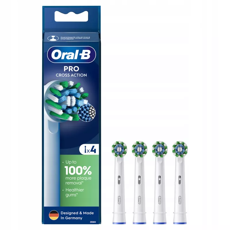 Oral-B Pro CrossAction nomaināmās birstes galviņas, 4 gab.