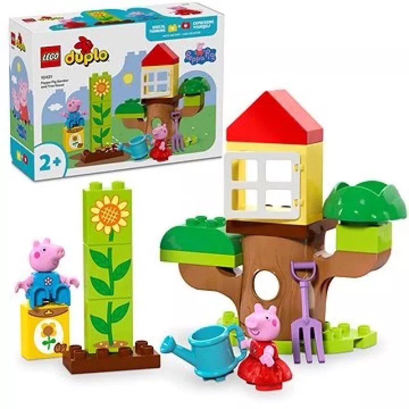 Lego 10431 Duplo Peppa Pig Dārza un Koka mājas rotaļu komplekts