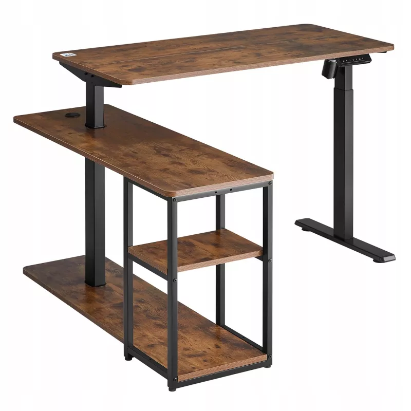 Elektriski regulējams rakstāmgalds ergo office 380623 — maks. augstums 121 cm, maks. slodze 70 kg
