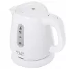 Elektriskā tējkanna Adler AD 1373 — 1 L ietilpība, 850 W, balta, 360° pamatne, polipropilēns