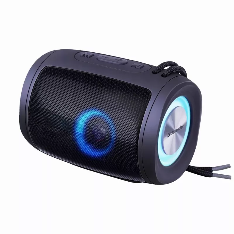 Pārnēsājamais Bluetooth skaļrunis DEFENDER Ejoy S200 TWS 2.0, 5 W, Bluetooth 5.3, LED, 10 h akumulators, iebūvēts mikrofons
