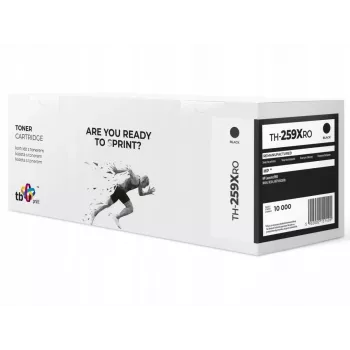 Toner paredzēta HP LJ PRO M404 CF259X TH-259XRO atjaunota Melns