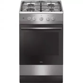 Plīts Amica, 57GGH4.23ZPF Xx, Gāzes, Ekstrudāta, Nerūsējošais tērauds, 50 cm