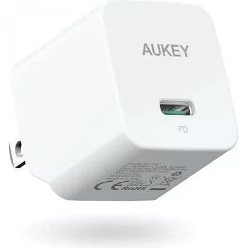 Mini sienas lādētājs PA-Y20S Balts 1xUSB-C 20W PD Power Delivery