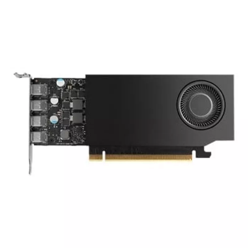 Grafikas karte PNY NVIDIA RTX A400, 4 GB GDDR6, 64 bitu, PCIe 4.0 x8, 4x DisplayPort 1.4a, aktīva dzesēšana