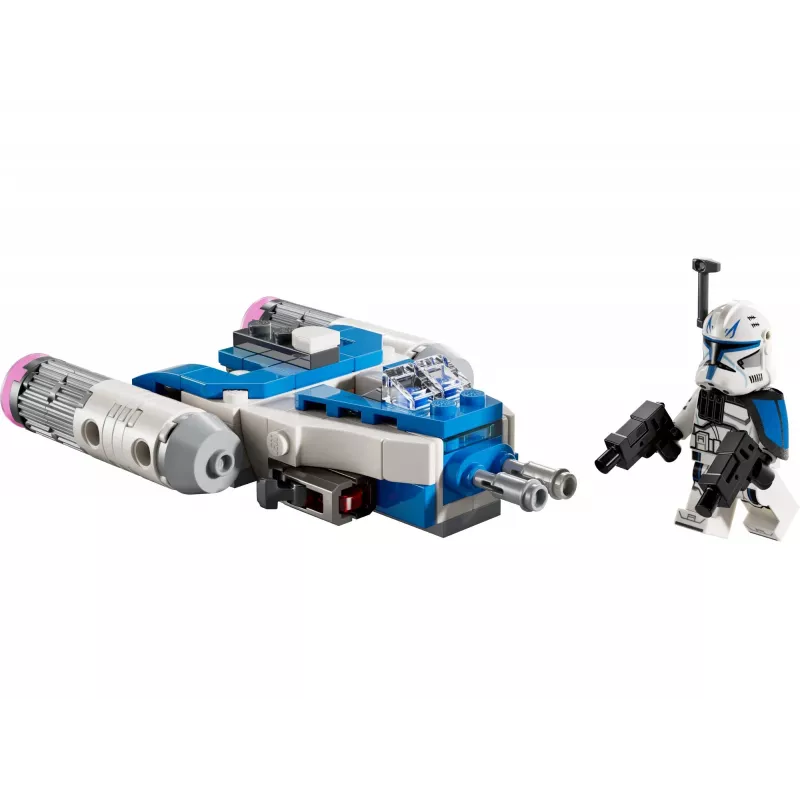 LEGO Star Wars kapteiņa Reksa Y-wing mikrokaujas kuģis — kolekcionējams Clone Wars zvaigžņu kuģa transportlīdzeklis ar tēla minifigūru, piemērots zēniem no 6 gadu vecuma