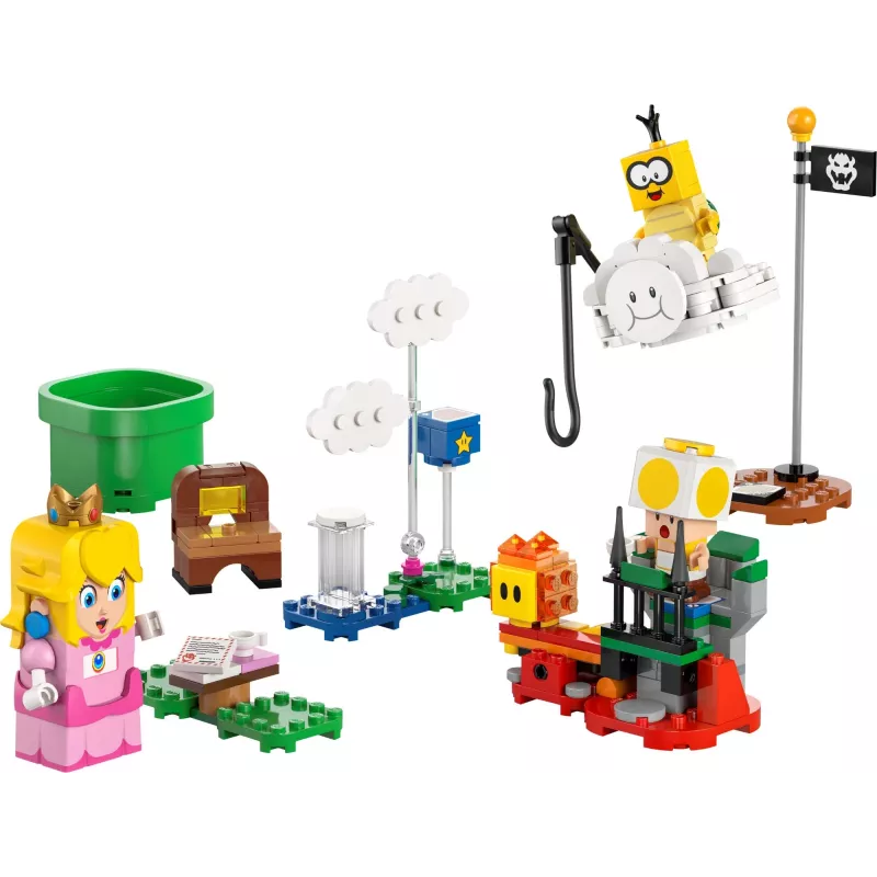 LEGO 71441 Super Mario interaktīvā LEGO Peach figūras komplekts, saderīgs ar LEGO sistēmu