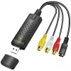 LogiLink USB 2.0 a/V Grabber. USB a/M Zu 3xCinch + MiniDIN5/F. Melns