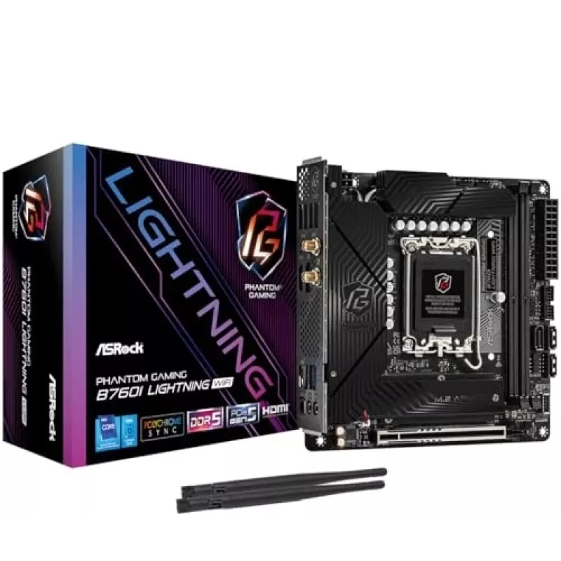 ASRock B760I Lightning WiFi DDR5 Mini-ITX LGA1700 mātesplate