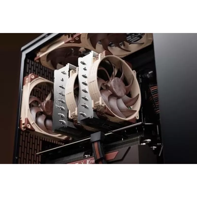 Noctua NH-D15 G2 HBC gaisa dzesētājs, divi 140 mm ventilatori, 1250–1500 RPM, 155,6 m³/h, 12 V, varš, 152×150×168 mm