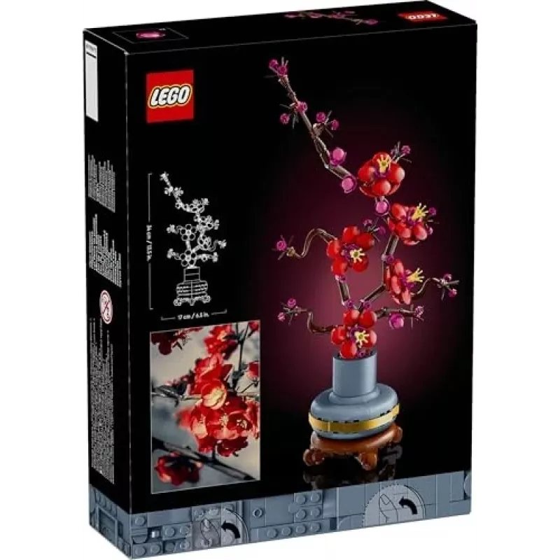 LEGO Icons Plūmju zieda dekoratīvais displeja komplekts 10369, Daudzkrāsains