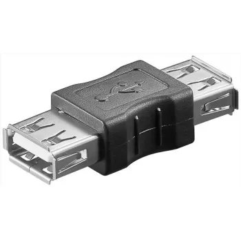Microconnect USBAFAF savienotāju adapteris USB A Melns