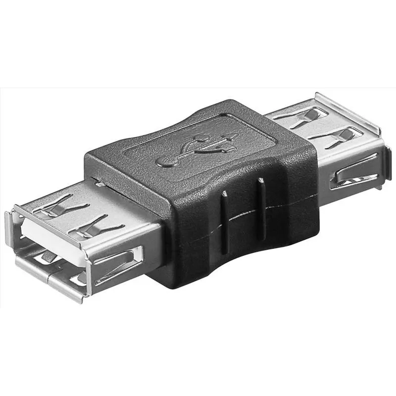 Microconnect USBAFAF savienotāju adapteris USB A Melns