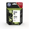 HP 304 2 iepakojums Melna/Trīskrāsu oriģinālās tintes kasetnes