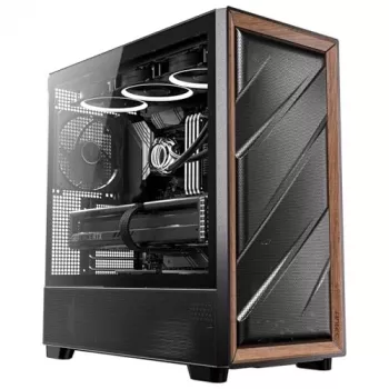 Antec 0-761345-10133-2 datora korpuss MIDI Tower Melns Wood