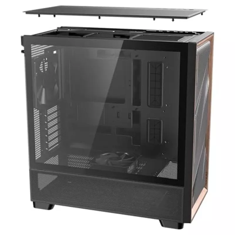 Antec 0-761345-10133-2 datora korpuss MIDI Tower Melns Wood