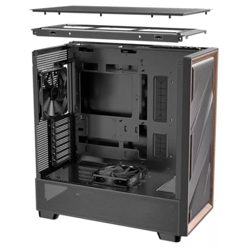 Antec 0-761345-10133-2 datora korpuss MIDI Tower Melns Wood