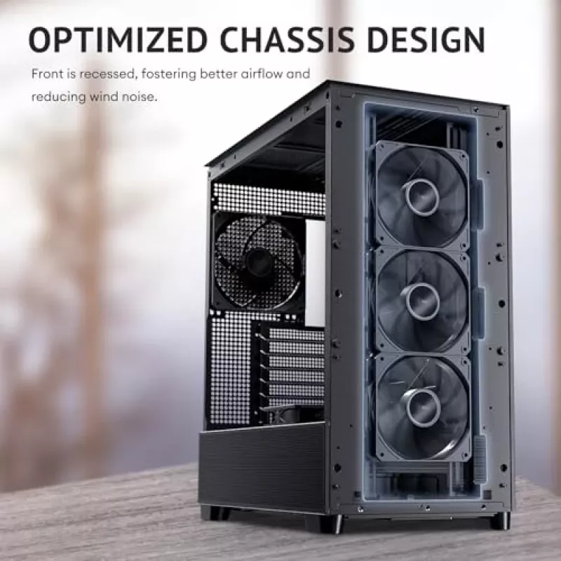 Antec 0-761345-10133-2 datora korpuss MIDI Tower Melns Wood