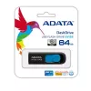 ADATA 64GB DashDrive UV128 USB zibatmiņa USB Type-A 3.2 Gen 1 (3.1 Gen 1) melna, zila