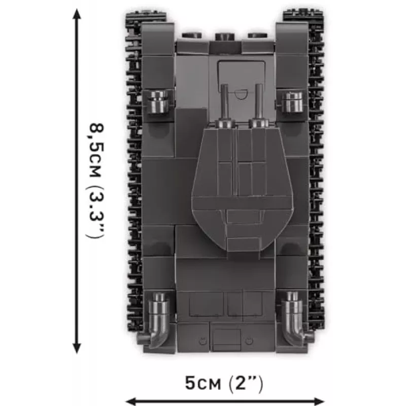 Building set COBI Renault R35 Valentine IX Panzer I 595 gab.