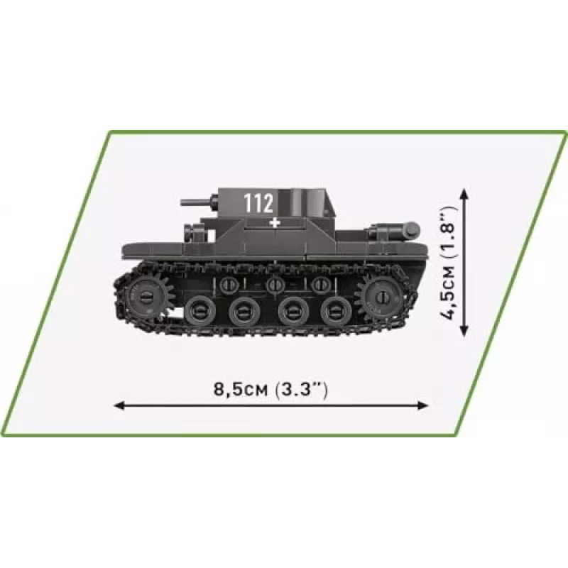 Building set COBI Renault R35 Valentine IX Panzer I 595 gab.