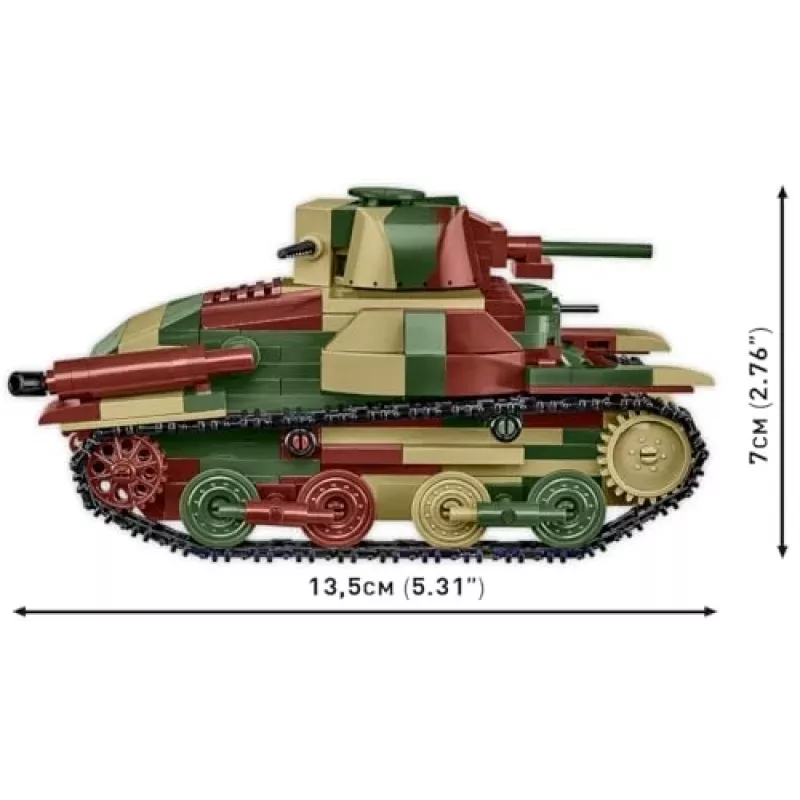 Cobi Historical Collection WWII Tips 95 Ha-Go Tank, Multi
