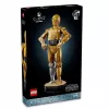 LEGO būvējamā figūra Zvaigžņu kari C-3PO modelis 75398 — 1 138 detaļas, 380 mm izstādāms kolekcionējams priekšmets