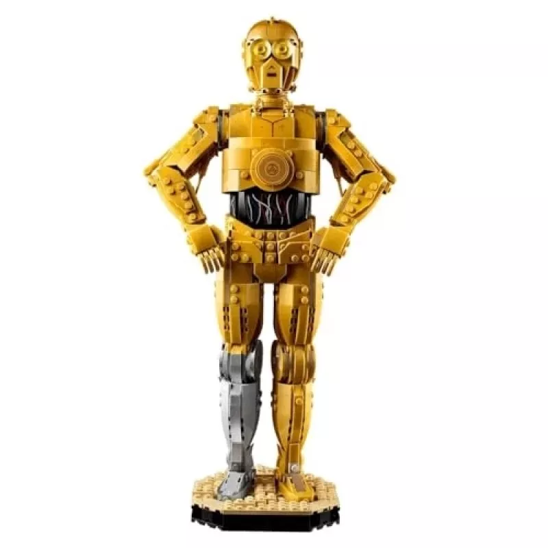 LEGO būvējamā figūra Zvaigžņu kari C-3PO modelis 75398 — 1 138 detaļas, 380 mm izstādāms kolekcionējams priekšmets