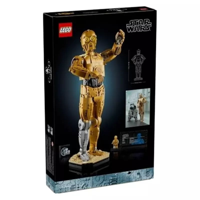 LEGO būvējamā figūra Zvaigžņu kari C-3PO modelis 75398 — 1 138 detaļas, 380 mm izstādāms kolekcionējams priekšmets