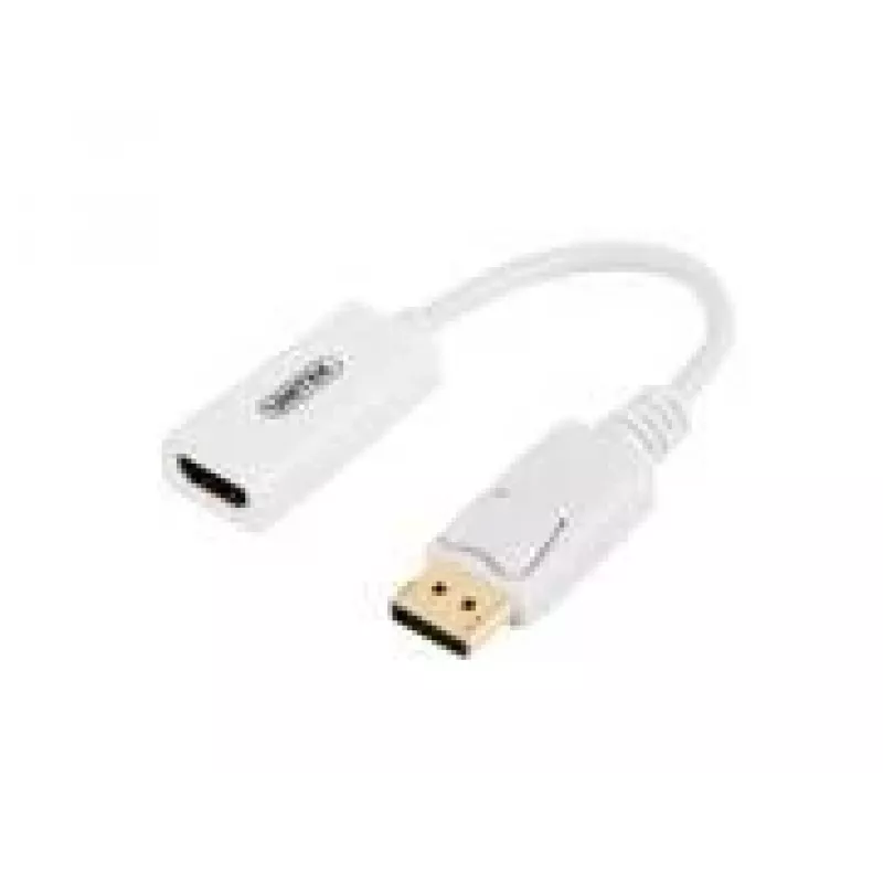 UNITEK zeltīts DisplayPort DP uz HDMI 4K UHD HDTV vīriešu uz sieviešu pārveidotājs ar audio - Y-6332 balts