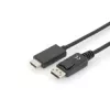 Adapterkabelis Displayport 1.2 ar fiksatoru 4K 60Hz UHD Tip DP/HDMI A M/M melns 2 m