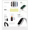 Xiaomi Smart Band 9 aproce aktivitātes izsekotājs 4,11 cm (1,62) Arctic blue