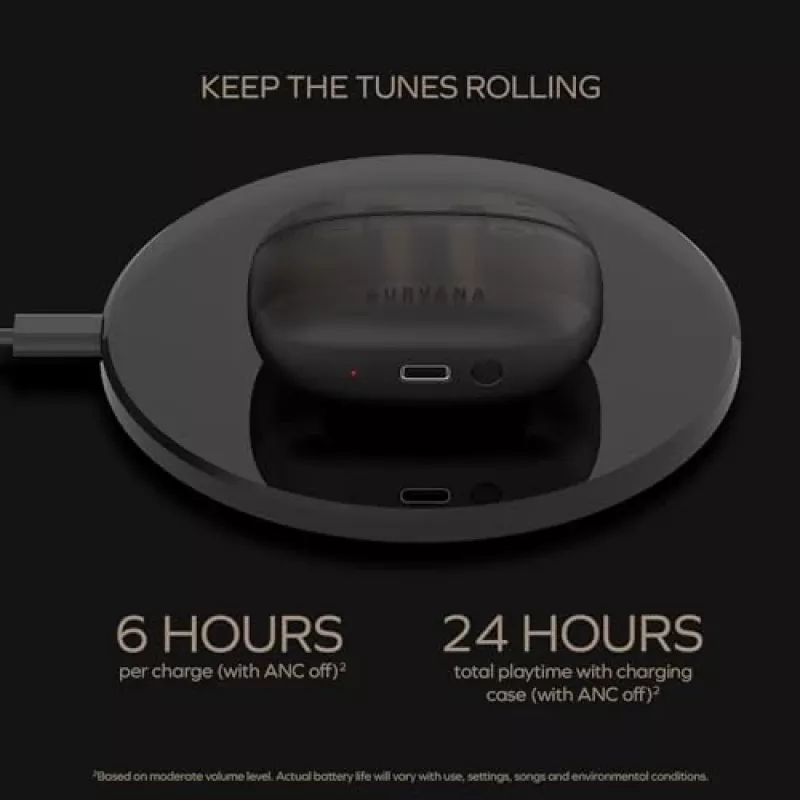 Creative 51EF1160AA000 Aurvana Ace 2 austiņas Bluetooth, iekšauss, melnas
