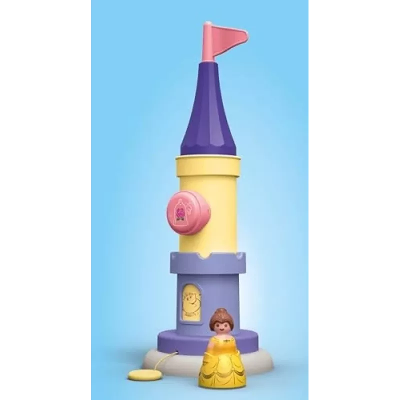 PLAYMOBIL JUNIOR & Disney: Belles rotaļu tornis ar skaņu | Rotaļu komplekts maziem bērniem 1–3 gadi