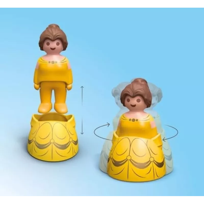 PLAYMOBIL JUNIOR & Disney: Belles rotaļu tornis ar skaņu | Rotaļu komplekts maziem bērniem 1–3 gadi