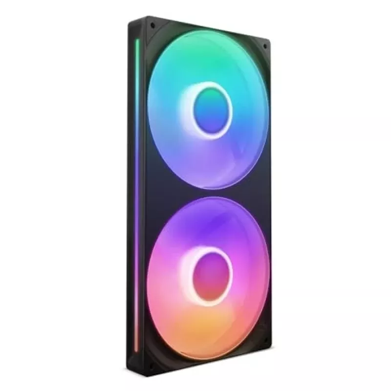 NZXT F280 RGB Core 140mm ARGB PWM 2-Pack Melns