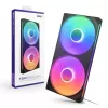 NZXT F280 RGB Core 140mm ARGB PWM 2-Pack Melns