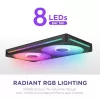 NZXT F280 RGB Core 140mm ARGB PWM 2-Pack Melns